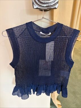 Cecilie Bahnsen Celia Vest Navy